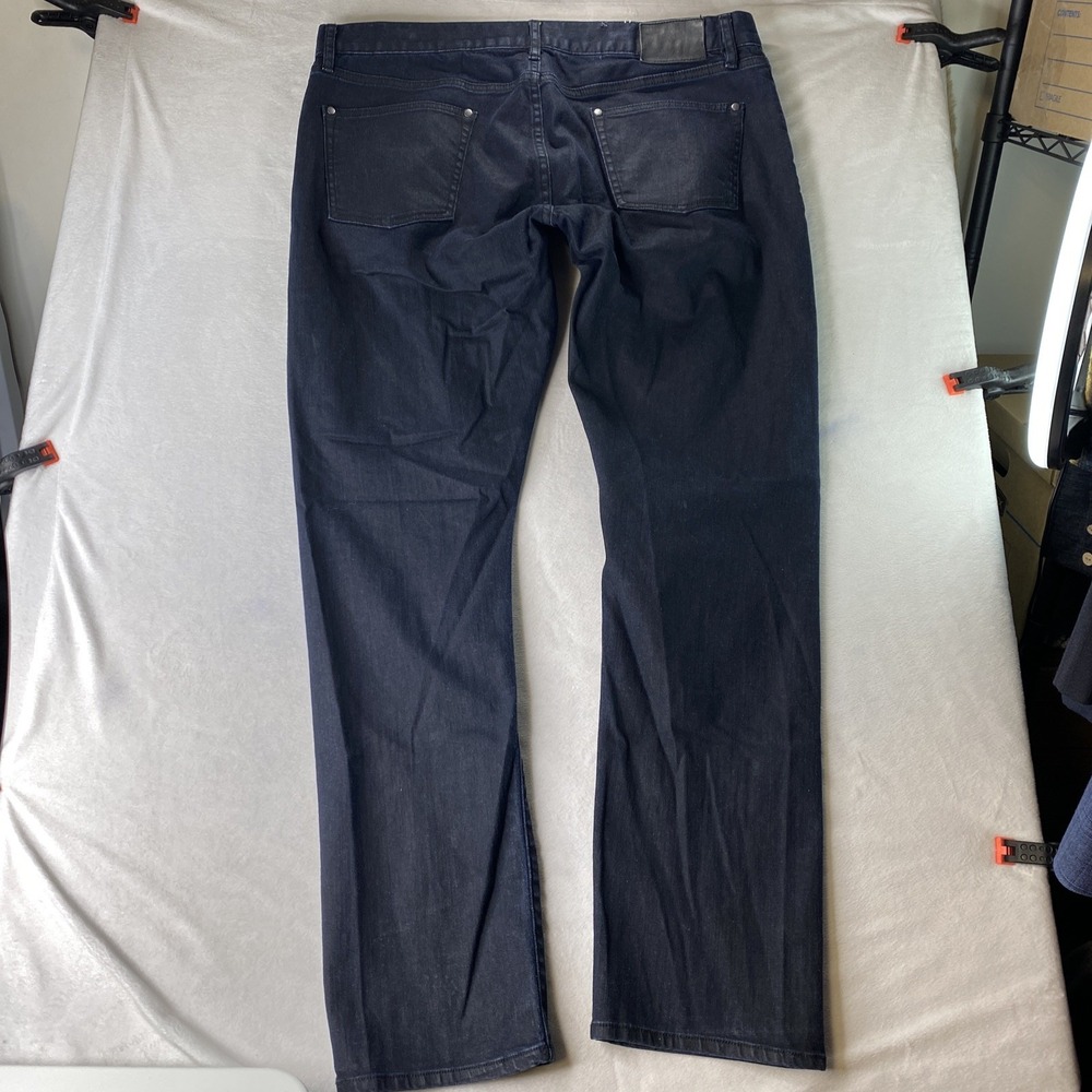 John Varvatos JV702 Slim Jeans Dark Blue Men's 38x31 Indigo Denim Stretchy Japan - Picture 16 of 16